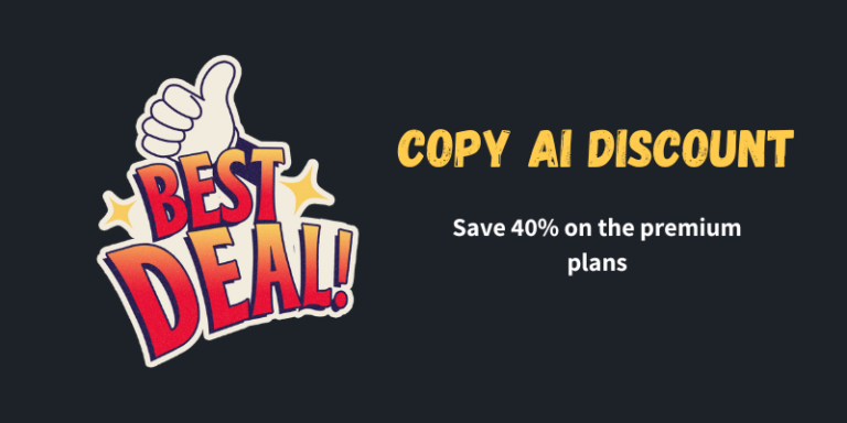 Copy AI Promo Code & Coupon Code: Flat 40% Discount (Grab Now)